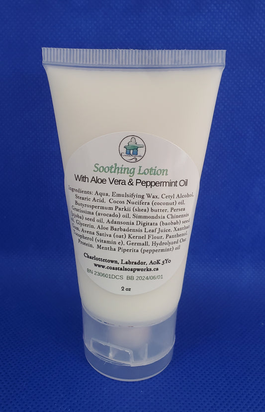 Best Selling Soothing Lotion with Aloe Vera & Peppermint Oil - Discounted